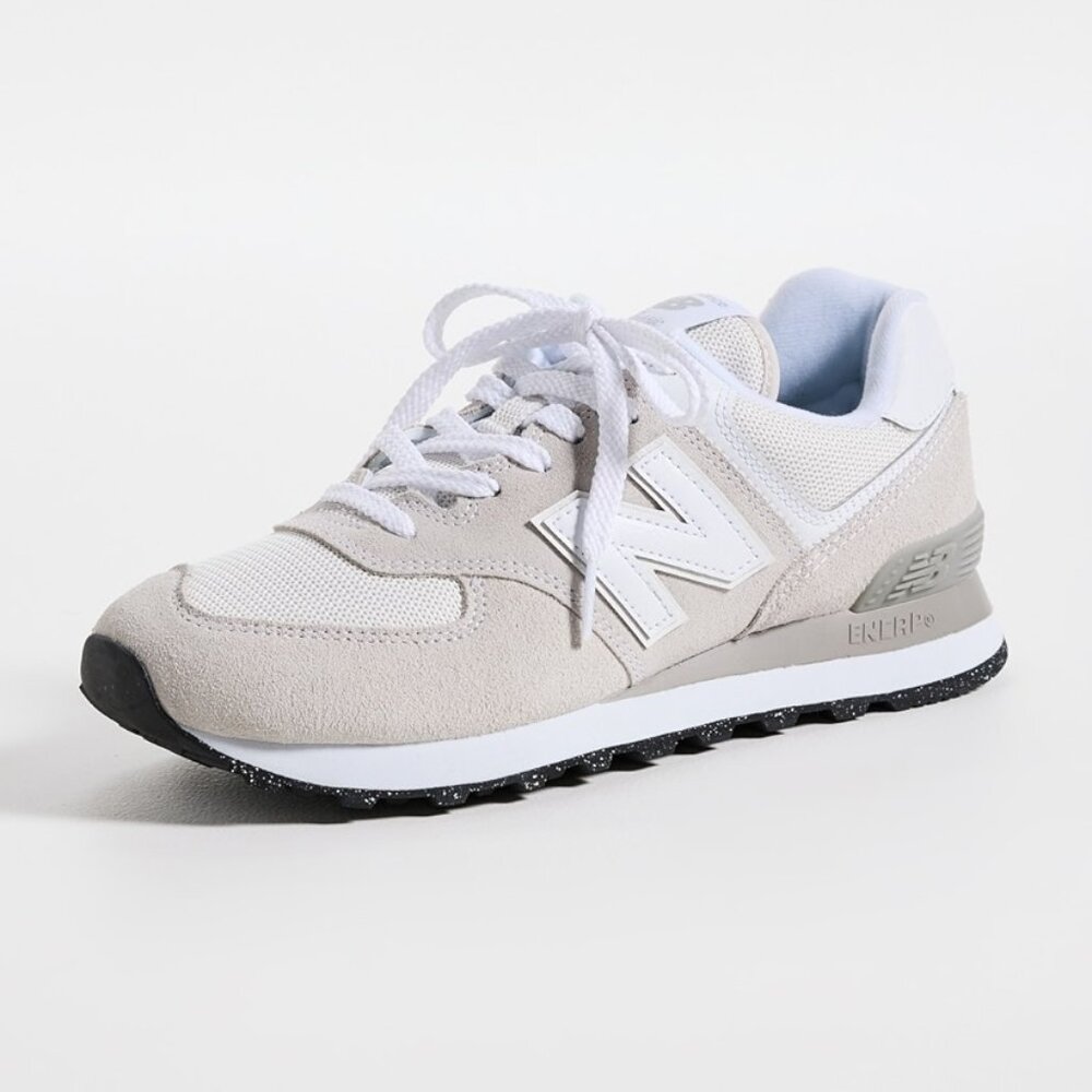 New Balance 574 Unisex Sneakers, US 8.5, Nimbus Cloud With White